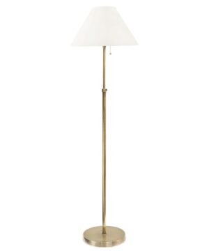 Griffin Adjustable Floor Lamp, Brass