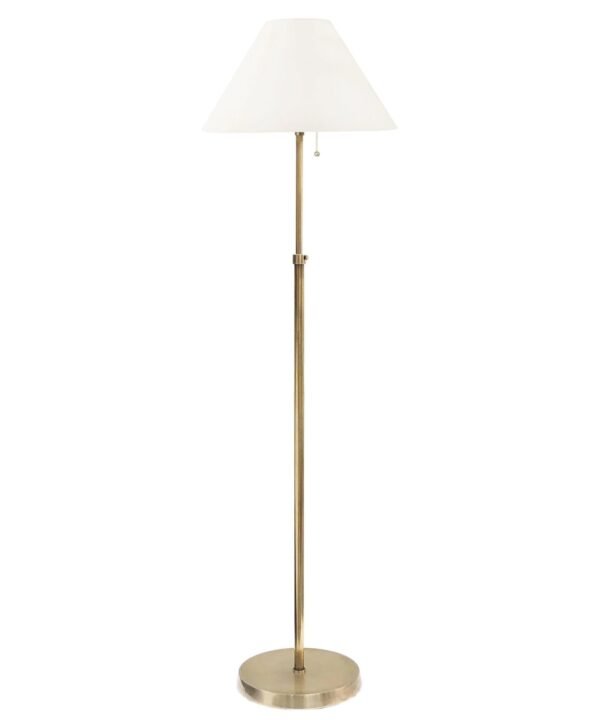 Griffin Adjustable Floor Lamp, Brass