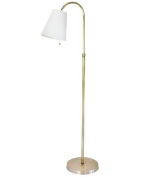 Blaire Adjustable Floor Lamp, Brass