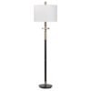 Maud Aged Black Floor Lamp