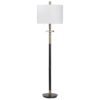 Maud Aged Black Floor Lamp