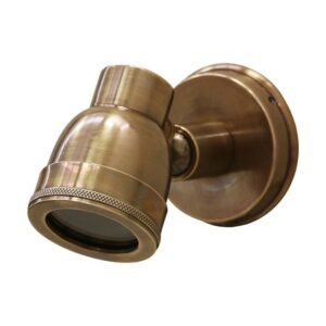 Spotte | Outdoor Wall Mounted Light | Dark Brass | H13cm, Depth 16cm