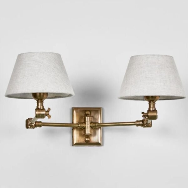 Worcester Sconce | Antique Brass | W 45-90cm (Shades Extra)